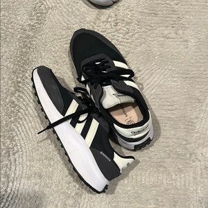 Adidas Monochrome Athletic Shoes